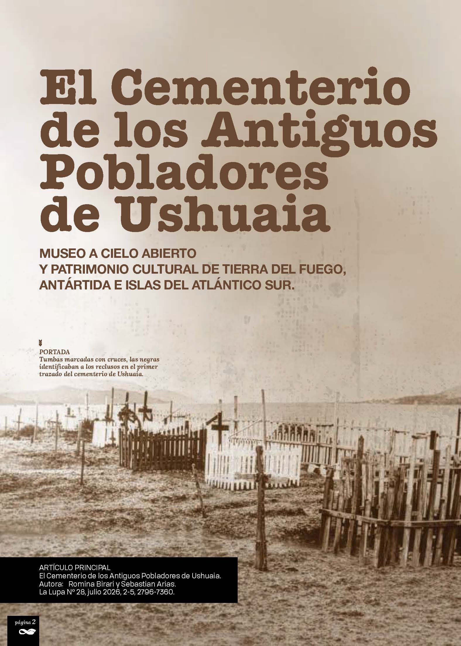 El cementerio de los antiguos pobladores de Ushuaia: museo a cielo abierto y patrimonio cultural de Tierra del Fuego, Antártida e Islas del Atlántico Sur