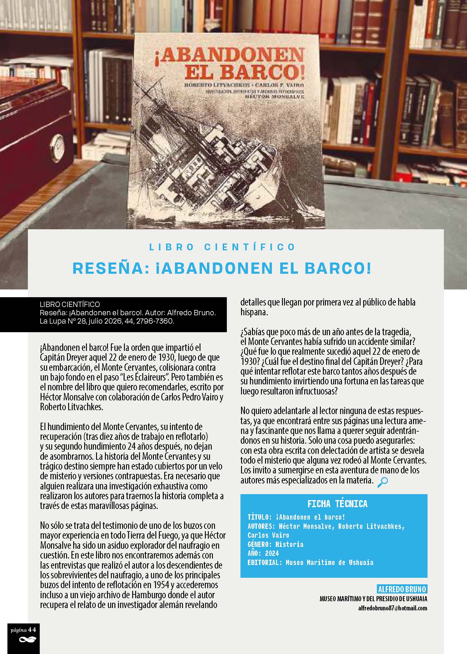 Reseña: ¡Abandonen el barco!