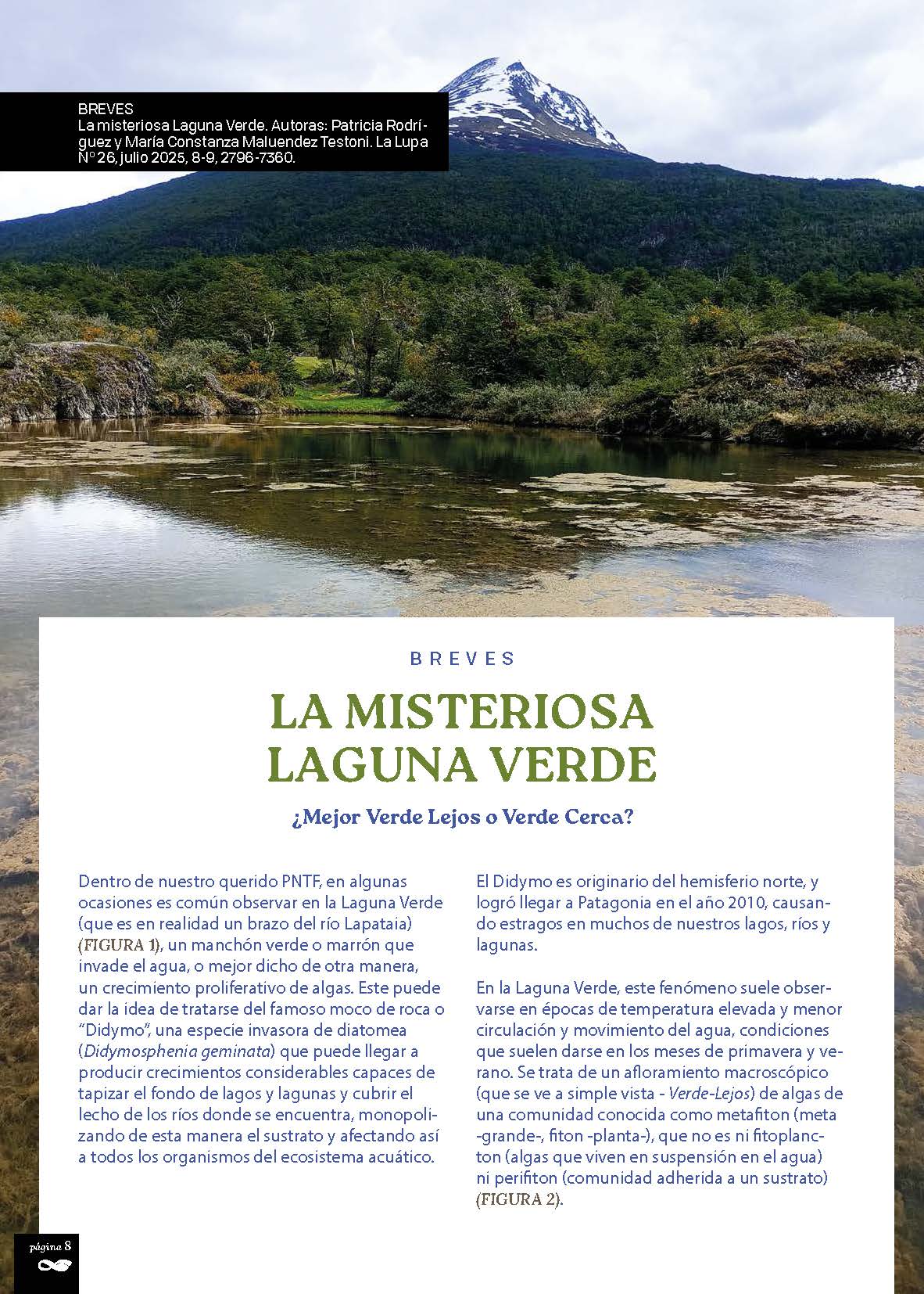 Laguna Verde en el PNTDF